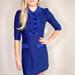 Anthropologie Dresses | Aldomartians Blue & Black Collared Sweater Dress | Color: Black/Blue | Size: Xs