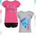 Adidas Matching Sets | Adidas Girls' 3-Piece Set | Color: Black/Pink | Size: 5tg