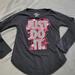 Nike Shirts & Tops | Nike Just Do It Shirt Girls 4t The Nike Tee Long Sleeved T-Shirt Athletic Cut | Color: Black/Pink | Size: 4tg
