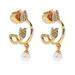 Kate Spade Jewelry | Kate Spade Love Cupid Loving Heart Arrow Double-Layer Pearl Earrings | Color: Gold/White | Size: Os