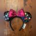 Disney Accessories | Authentic Disney Parks Minnie Ears Headband. | Color: Black/Pink | Size: Os
