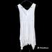 Free People Dresses | Free People Tank Style Mini Dress Size Small Off White With Pom Pom Fringe | Color: White | Size: S