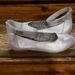 Nine West Shoes | Girls Nine West Ankle Strap Flats | Color: Silver | Size: 4g