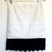 J. Crew Skirts | J.Crew “The Pencil Skirt” Colorblock Lace Scalloped Hem Skirt | Color: Black/Cream | Size: 2