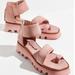 Free People Shoes | Free People Maddox Lug Sole Sandal In Shell Pink Size 38 | Color: Pink | Size: 7.5