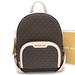 Michael Kors Bags | Michael Kors Medium Jaycee Zip Packet Backpack Powder Blush (Nwt) | Color: Brown/Pink | Size: Os