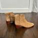 J. Crew Shoes | Jcrew Suede Camel Booties / Above Ankle Boots 7.5 | Color: Cream/Tan | Size: 7.5