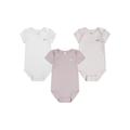 Neugeborenen-Geschenkset LEVI'S KIDS "LVG 3PK BOW BODYSUIT SET" Gr. 3 (68), orange (peach skin) Baby KOB Set-Artikel Erstausstattungspakete