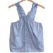 Anthropologie Tops | Anthropologie Sleeveless, Waverly Grey, Blue/White, Swiss Dot, Ruffle, Large | Color: Blue/White | Size: L