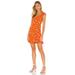 Free People Dresses | Free People Like A Lady Printed Orange Sundress - Size Xs | Color: Orange | Size: Xs