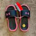 Under Armour Shoes | Cute Girls Under Armour Slides, Size 3y, Brand New! | Color: Black/Pink | Size: 3g