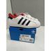 Adidas Shoes | Adidas Men's Superstar Sneaker, White/Red/Navy, 3.5 U.S. | Color: Blue/White | Size: 3.5