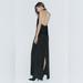 Zara Dresses | Blogger Fav Nwt Zara Slit Halter Dress Limited Edition | Color: Black | Size: M