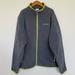 Columbia Shirts | Columbia Fleece Hoodie Sweatshirt Sweater Jacket Grey Neon | Color: Gray/Green | Size: Xl