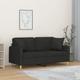 Prolenta Premium - Maison du'Monde - Canapé 2 places avec oreillers décoratifs noir