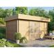 Abri de Jardin welland 10m² - 426 x 304 cm - Epaisseur des murs : 28mm - Bois : Epicea - Cabane de