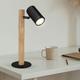 Etc-shop - Lampe de table, lampe de bureau, lampe de bureau, lampe de chevet, lampe en bois, métal