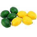 Tlily - 8 Paquets Artificielle Faux Citrons Citrons Verts Fruit Pour Remplissage De Vase De