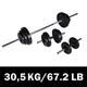 Exercise & Fitness Barbell +2 Dumbbell Set 30.5kg Sporting Goods
