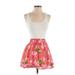 Abercrombie & Fitch Casual Dress - Fit & Flare Scoop Neck Sleeveless: Pink Floral Dresses - Women's Size X-Small