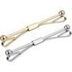 Brooch pins,2Pcs Mens Neck Tie Shirt Pin Tie Bar Silver Gold Collar Clip Clasp Gifts