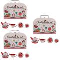 Abaodam 3 Sets Toy Tea Set Rayan Toys for Kids 3 Year Old Girl Toys Mini Kitchen Playset Coffee Play Toy Sport Accessories Suitcase Accessories Afternoon Tea Tinplate Red Portable Child