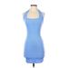 Shein Casual Dress - Mini: Blue Dresses - Women's Size 4