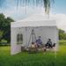 Sangdo 10 Ft. W x 10 Ft. D Metal Party Tent Metal/Soft-top | 129.6 H x 120 W x 120 D in | Wayfair TR-LS-POU_0A3O68BO