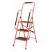 WFX Utility™ Modoc 3 - Step Steel Folding Step Ladder Steel in Black/Gray/Orange | 18.9 W x 24.8 D in | Wayfair F2A7DCCA425D47DAA51A6B3BE0E42428