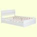 Latitude Run® Modern Bed Frame w/ Size Trundle & 2 Drawers For High Gloss Color Wood in White | 35.39 H x 56.37 W x 78.81 D in | Wayfair