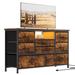 55'' Wide TV Stand with 8 Deep Drawers for Bedroom