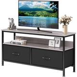 50 Inch TV Stand for Bedroom Small TV Stand Dresser with Drawers and Shelves