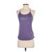 Nike Active Tank Top: Purple Graphic Activewear - Women's Size Small
