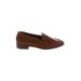 Aerosoles Flats: Loafers Chunky Heel Classic Brown Print Shoes - Women's Size 6 1/2 - Almond Toe