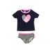 OshKosh B'gosh Two Piece Swimsuit: Blue Print Sporting & Activewear - Size 24 Month