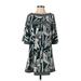 BCBGMAXAZRIA Cocktail Dress - Popover: Green Graphic Dresses - Women's Size X-Small