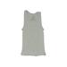 Hanes Tank Top Gray Solid Scoop Neck Tops - Kids Boy's Size Small