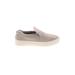 J/Slides Sneakers: Slip-on Platform Casual Gray Solid Shoes - Women's Size 9 1/2 - Almond Toe