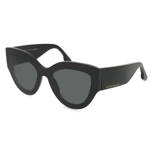 Victoria Beckham VB628S Damen-Sonnenbrille Vollrand Cateye Acetat-Gestell, schwarz