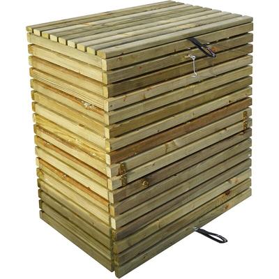 Jardipolys - Komposter aus Holz mit Falltüren - 320 l - küb - braun