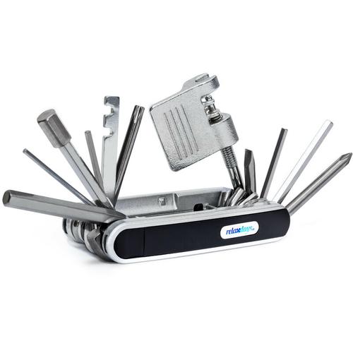 Fahrrad Multitool hbt ca. 2,5 x 9 x 4,5 cm Multifunktionswerkzeug zur Fahrradreparatur mit