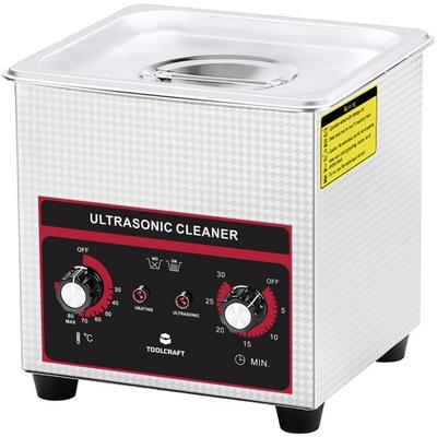 Toolcraft - USC-130 Ultraschallreiniger Schmuck, Bürobedarf, Werkstatt 160 w 1.3 l mit Heizung, mit