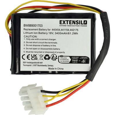 Extensilo - Akku kompatibel mit Efco Sirius 700 Rasenmäher (3400mAh, 18V, Li-Ion) Image