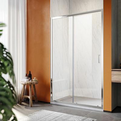 Sonni - Duschtüren Schiebetur Nischentür Dusche Schnellfreigabefunktion mit Stangengriff esg 110 x Image