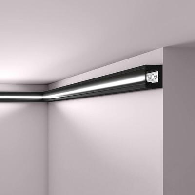 Eckleiste NMC IL12 black wallstyl Noel Marquet Zierleiste Wandleiste Indirekte Beleuchtung bereits Image