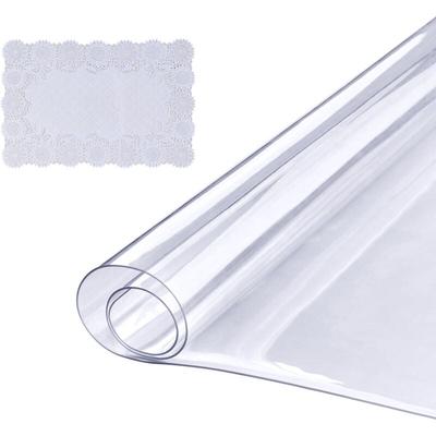 Mophorn - vevor Tischfolie Tischschutz Transparent 1,5 mm Dicke, Tischschutz-Folie pvc 306 x 614 mm