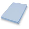 Hahn Haustextilien - Jersey-Spannlaken Basic Größe 140-160x200 cm Farbe blue sky