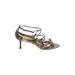 Jimmy Choo Heels: Brown Leopard Print Shoes - Women's Size 41 - Open Toe