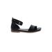 Franco Sarto Sandals: Black Print Shoes - Women's Size 6 1/2 - Open Toe