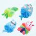 4pcs Baby Bath Ball Baby Shower Balls Shower Pouf Bath Animals Flowers Pouf Bath Shower Body Scrubs Exfoliating Loofah Cartoon Baby or Bubble Ball Body Cleansing Sponges